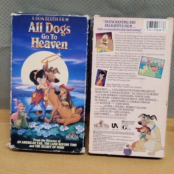 All Dogs Go To Heaven VHS movies and figures - Picture 2 of 4